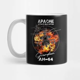 Helicopter AH-64 Apache Gift Veterans Tee Mug